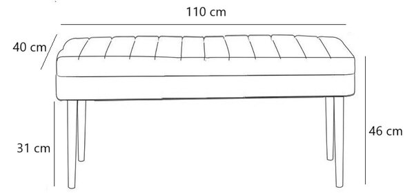 Kalune Design Lavica VINA I s úložným priestorom 110 cm orech/šedá