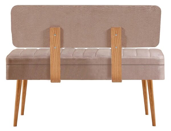 Kalune Design Lavica VINA II s úložným priestorom 110 cm borovica atlantic/béžová