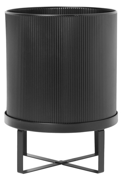 Kvetináč Bau Pot Large, Black – Ferm Living