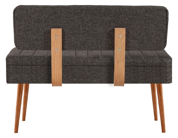 Kalune Design Lavica VINA II s úložným priestorom 110 cm borovica atlantická/antracitová