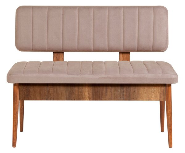 Kalune Design Lavica VINA s úložným priestorom 110 cm orech/béžová