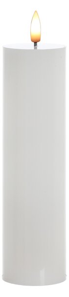 Mondex LED sviečka IDALIA 21 cm biela