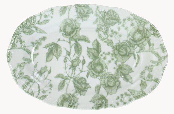 Porcelánový servírovací tanier Wienna Green Roses