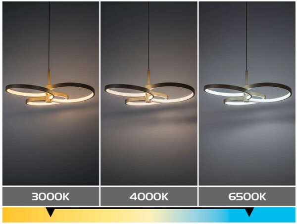 Rabalux 72400 LED závesné stropné svietidlo Isidora | 50W integrovaný LED zdroj | 4000lm | 3000-6500K | diaľkové ovládanie | stmievač | na lanku | béžová