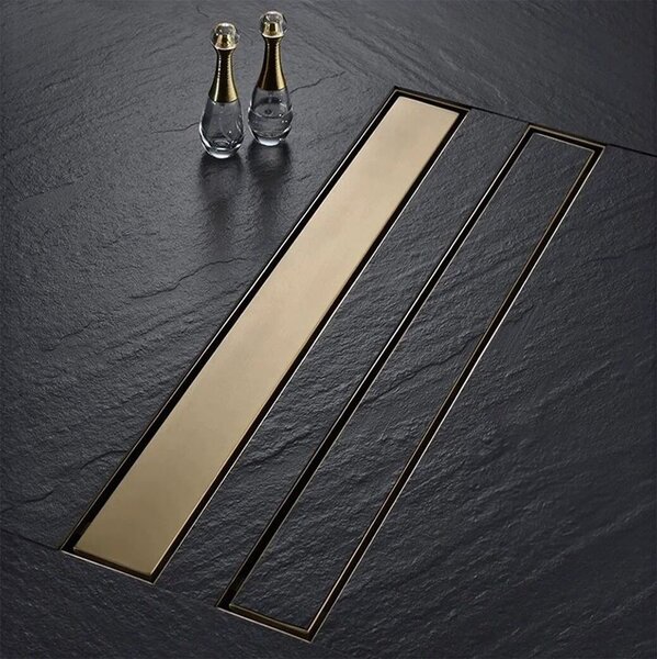 Lineárny odtokový žľab Rea Neox Pro 80 cm zlatý