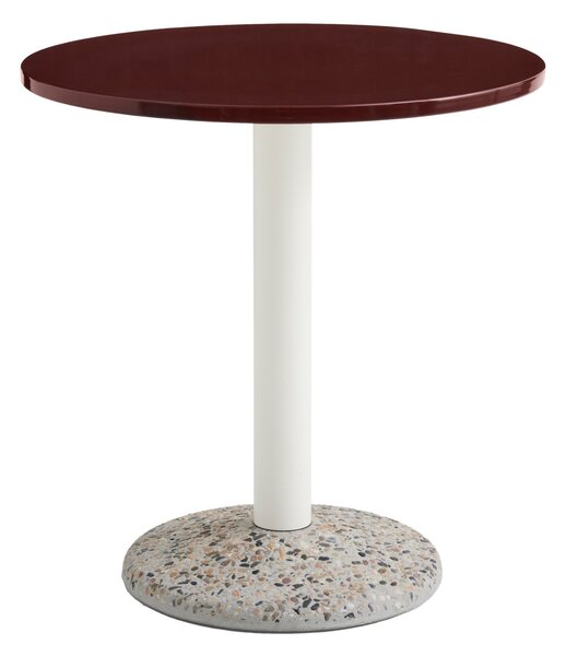 HAY Vonkajší stôl Ceramic Ø70, Bordeaux