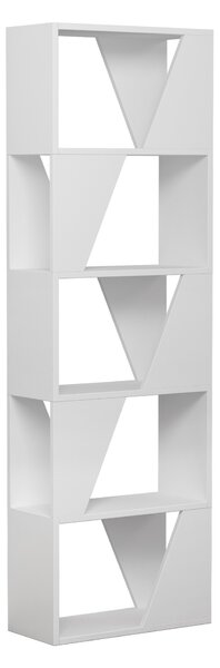 Moderná knižnica Houseland FRAME biela