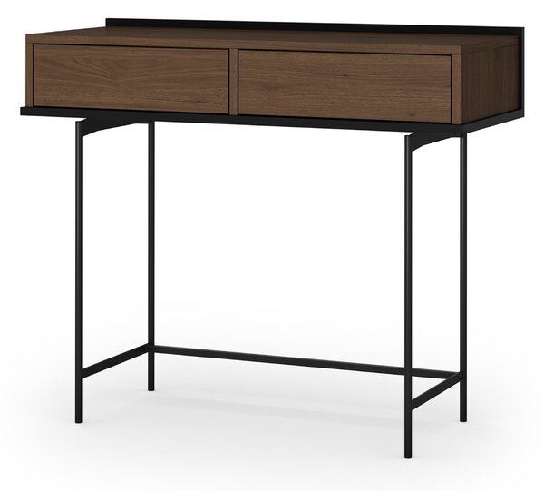 Elegantná toaletka Zenar 100 cm so zásuvkami - orech / čierna