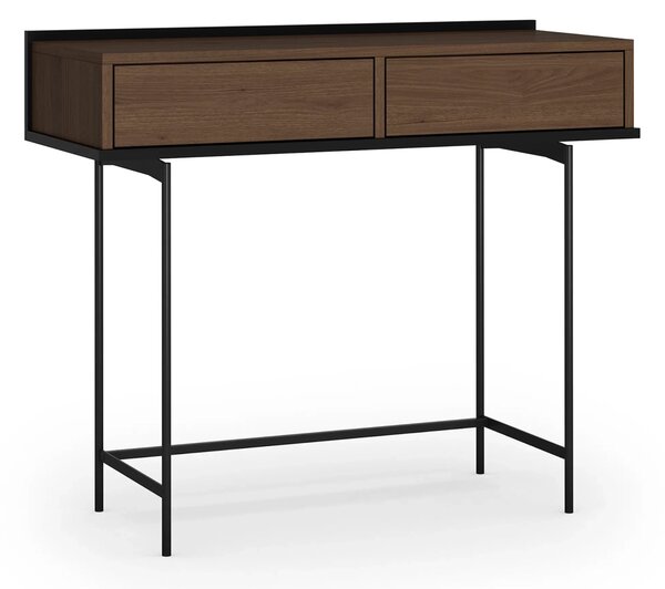 Elegantná toaletka Zenar 100 cm so zásuvkami - orech / čierna