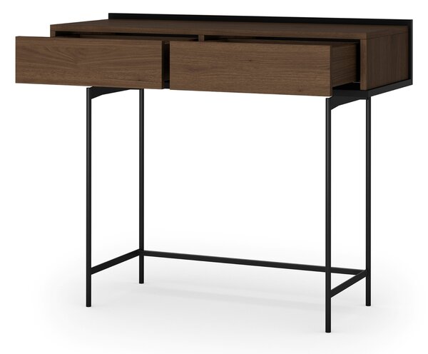 Elegantná toaletka Zenar 100 cm so zásuvkami - orech / čierna