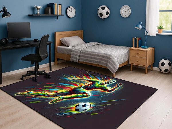 TZ Dizajnový koberec Futbal Rozmer: 120x170 cm