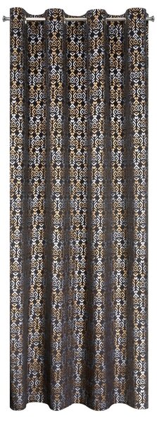 ZATEMŇOVACÍ ZÁVES NA KRÚŽKOCH LAURA 140X250 CM VZOROVANÁ