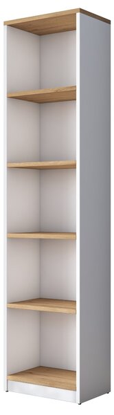 Kalune Design Moderná súprava Darah s písacím stolom, knižnicou a policou orech/biela