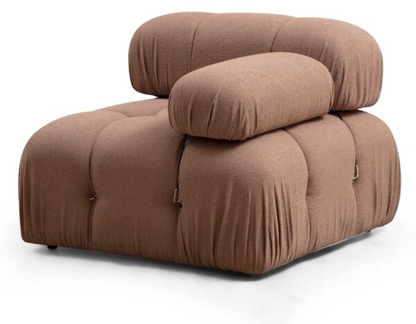 Hanah Home Modul pohovky Bubble bouclé hnedý pravý