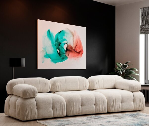 Hanah Home Modul pohovky Bubble bouclé krémový stredový