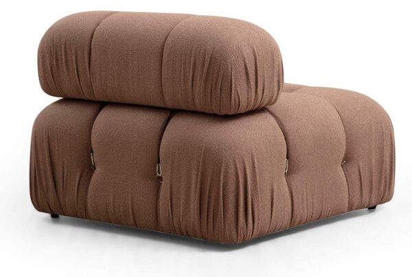 Hanah Home Modul pohovky Bubble bouclé hnedý stredový