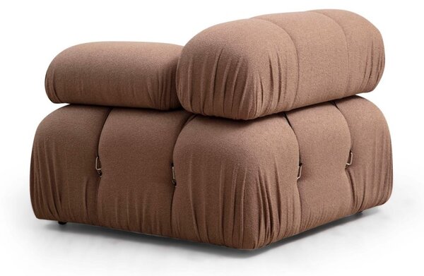 Hanah Home Modul pohovky Bubble bouclé hnedý pravý