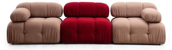 Hanah Home Modul pohovky Bubble červený stredový