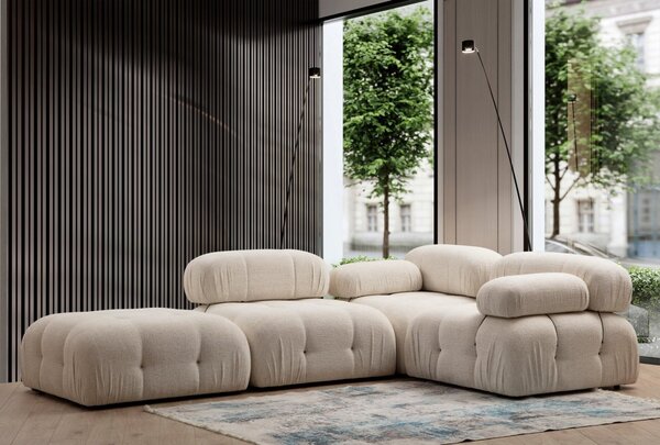 Hanah Home Modul pohovky Bubble bouclé krémový stredový