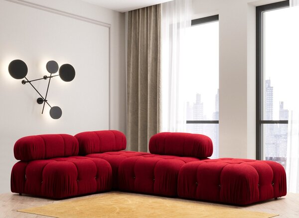 Hanah Home Modul pohovky Bubble červený stredový
