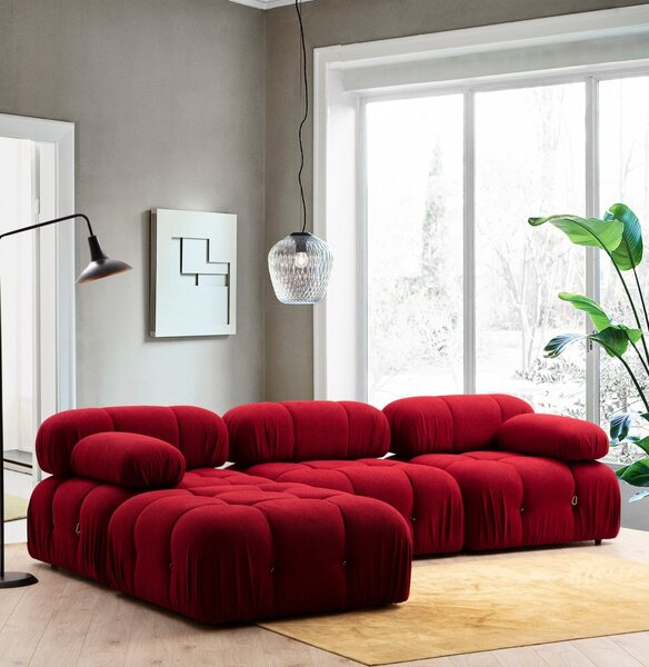 Hanah Home Modul pohovky Bubble červený stredový