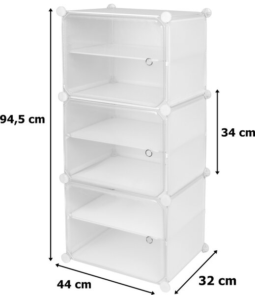 TZB Modulárny botník POLA biely