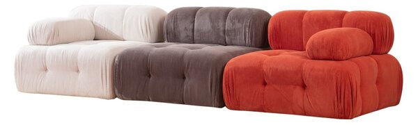 Hanah Home Modulová pohovka Doblo I 315 cm biela/sivá/červená