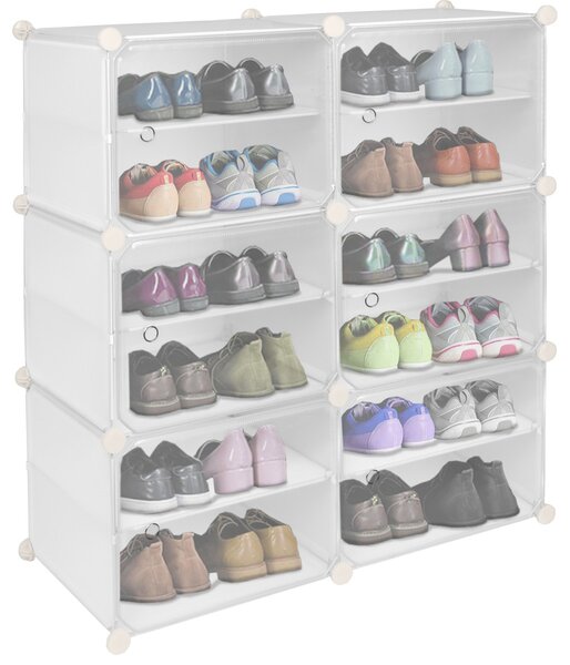 TZB Modulárny botník PETRA 88 cm biely