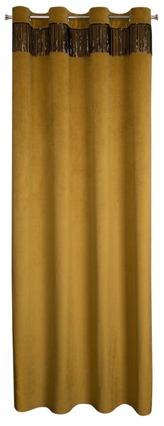 ZATEMŇOVACÍ ZÁVES NA KRÚŽKOCH JASPIS 140X250 CM ZLATÁ