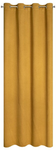 ZATEMŇOVACÍ ZÁVES NA KRÚŽKOCH AMARO 140X250 CM HORČICOVÁ