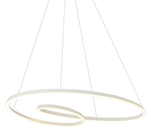 Škandinávske závesné svietidlo béžové 110 cm vrátane LED s 3-stupňovým stmievaním - Circuit