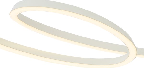 Škandinávske závesné svietidlo béžové 110 cm vrátane LED s 3-stupňovým stmievaním - Circuit