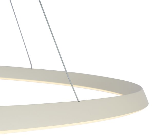 Škandinávske závesné svietidlo béžové 72 cm vrátane LED s 3-stupňovým stmievaním - Circuit