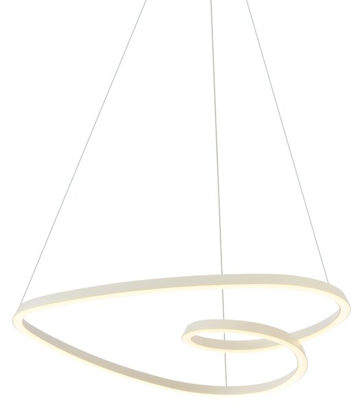 Škandinávske závesné svietidlo béžové 72 cm vrátane LED s 3-stupňovým stmievaním - Circuit