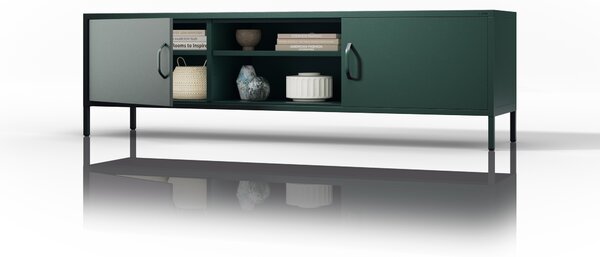 RTV skrinka XL ROSARIA 1700 x 400 x 500, fľaškovozelená