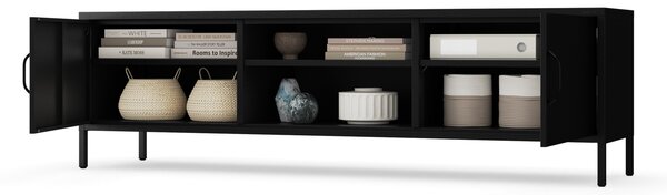 RTV skrinka XL ROSARIA 1700 x 400 x 500, čierna