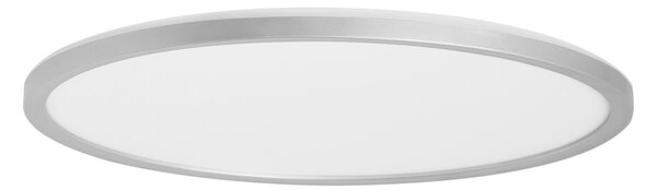 Okrúhle stropné svietidlo strieborné LED panel ploché zapustené svietidlo s diaľkovým ovládaním
