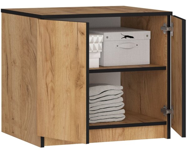 Ak furniture Nástavec na skriňu STAR 60 cm dub remeselný zlatý