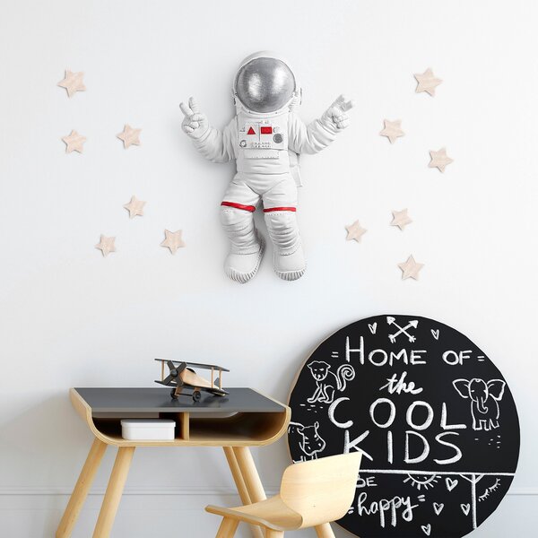 Wallity Nástenná dekorácia Astronaut biela/šedá