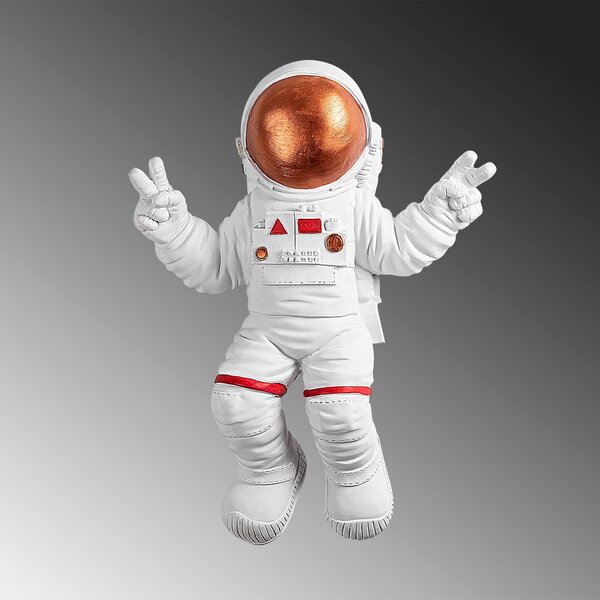 Wallity Nástenná dekorácia Astronaut 3 biela/oranžová