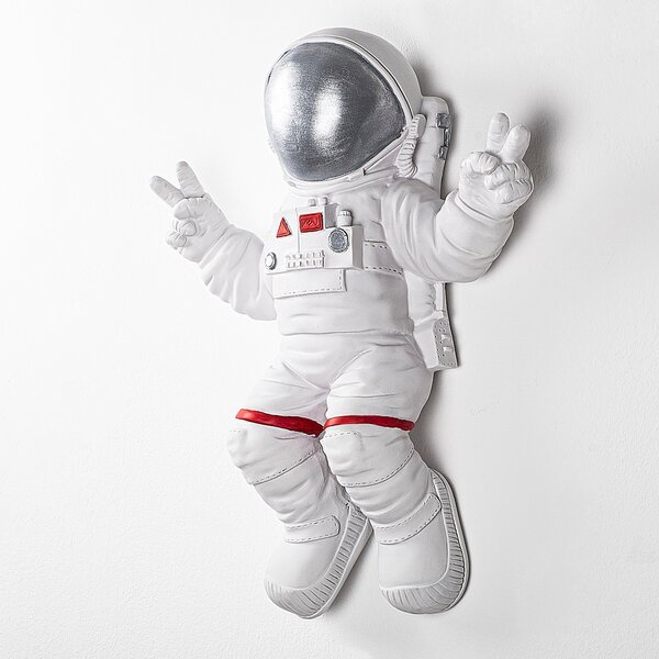 Wallity Nástenná dekorácia Astronaut biela/šedá