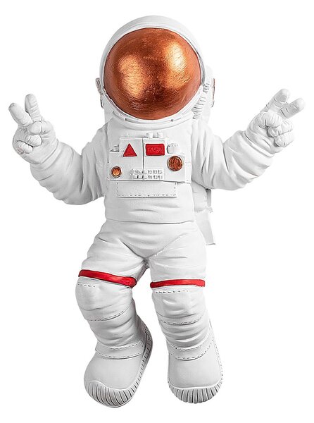 Wallity Nástenná dekorácia Astronaut 3 biela/oranžová