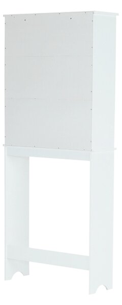 KONDELA Skrinka nad WC, biela, ATENE TYP 5