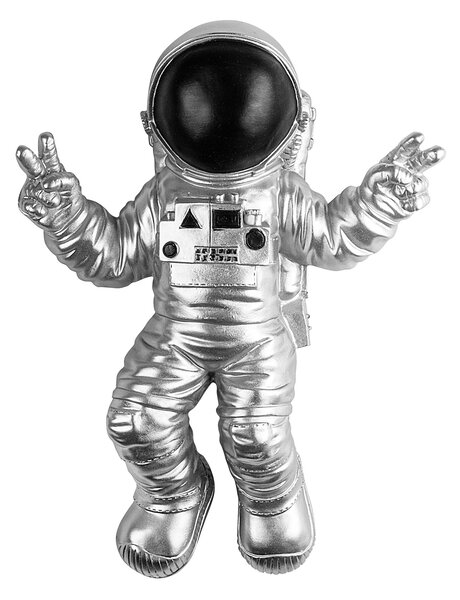 Wallity Nástenná dekorácia Astronaut strieborná/čierna