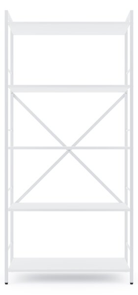 Policový regál LOFT 170x80x35 5 políc Farebné prevednie: Dub-Biela