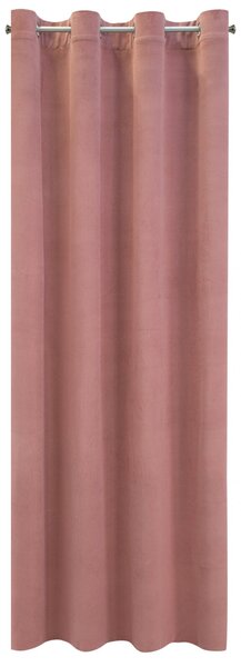 ZATEMŇOVACÍ ZÁVES NA KRÚŽKOCH MILO 140X250 CM STARORUŽOVÁ