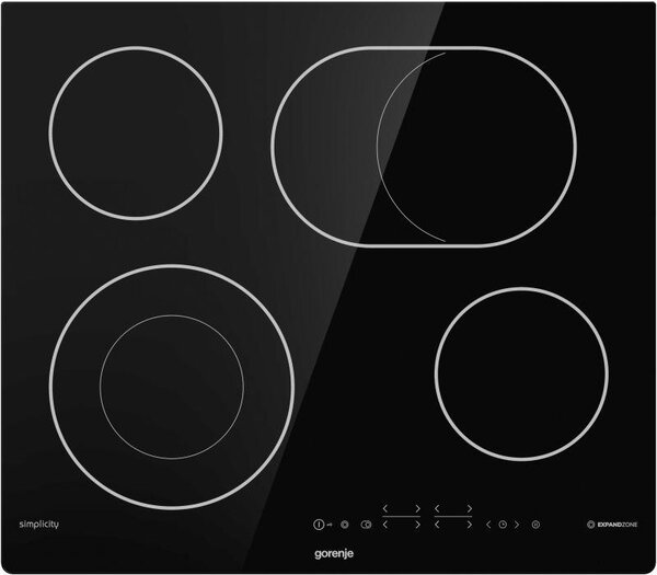 Gorenje ECT643SYB čierna + kupóny na daľší nákup - Sklokeramická varná doska