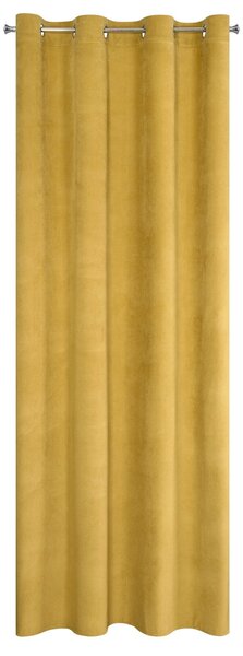 ZATEMŇOVACÍ ZÁVES NA KRÚŽKOCH MILO 140X250 CM ZLATÁ