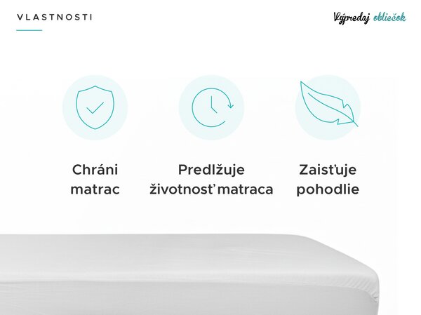 Nepremokavý froté chránič matraca GUARD 80 x 160 cm