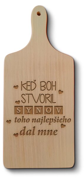 Sablio Doštička na krájanie Keď Boh stvoril synov